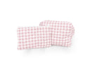 Anthia Gingham Pink Quilted Makeup Bag
