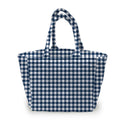 Anthia Gingham Navy Quilted Handbag
