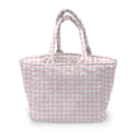 Anthia Gingham Pink Quilted Handbag