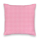 Anthia Gingham Fuchsia Quilted 20" Pillow