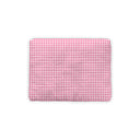 Anthia Gingham Fuchsia Quilted Pet Bed