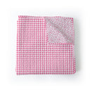 Anthia Gingham Fuchsia Baby Blanket