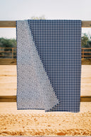 Anthia Gingham Navy Quilt