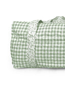 Anthia Gingham Sage Weekender Duffle Bag