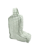 Anthia Gingham Sage Quilted Boot Bag