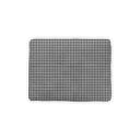 Anthia Gingham Black/White Quilted Pet Bed