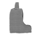 Anthia Gingham Black/White Quilted Boot Bag