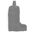 Anthia Gingham Black/White Quilted Boot Bag