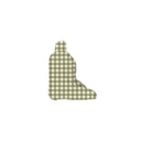 Anthia Gingham Olive/Linen Quilted Boot Bag