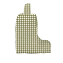 Anthia Gingham Olive/Linen Quilted Boot Bag