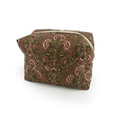 Erin & Ben Co. Arielle Brown Quilted Makeup Bag