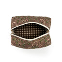 Erin & Ben Co. Arielle Brown Quilted Makeup Bag