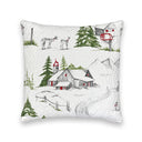 Barnyard Christmas Multi 20" Quilted Pillow