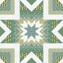 Game Day Green and Gold Adeline Patchwork Quilted Duster