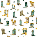 Game Day Green and Gold Thunderbird Boots Quilted Cate Vest