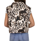 Bella Hide Brown Quilted Cate Vest