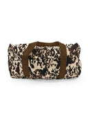 Bella Hide Brown Quilted Weekender Duffle Bag