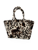 Bella Hide Brown Quilted Handbag