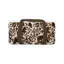 Bella Hide Brown Quilted Weekender Duffle Bag