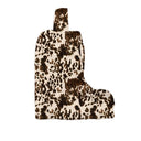 Bella Hide Brown Quilted Boot Bag