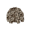 Bella Hide Brown Quilted Bomber Jacket *Web Exclusive*