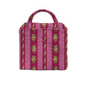 Bella Stripe Berry Quilted Handbag