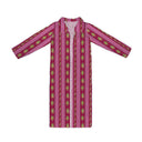 Bella Stripe Berry Quilted Maxi Coat *Web Exclusive*