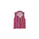 Bella Stripe Berry Quilted Ruby Vest