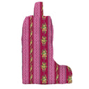 Bella Stripe Berry Quilted Boot Bag