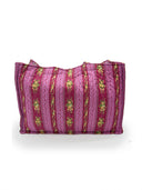 Bella Stripe Berry Quilted Tote