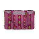 Bella Stripe Berry Quilted Tote