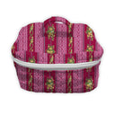 floral striped quilted travel bag 