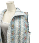 Bella Stripe Blue Quilted Ruby Vest