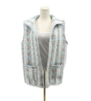 Bella Stripe Blue Quilted Ruby Vest