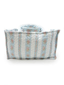 Bella Stripe Blue Quilted Tote