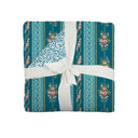 Bella Stripe Peacock Baby Blanket