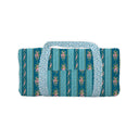 Bella Stripe Peacock Quilted Weekender Duffle Bag