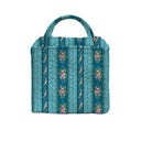 Bella Stripe Peacock Quilted Handbag