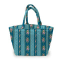 Bella Stripe Peacock Quilted Handbag