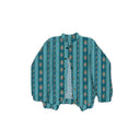 Bella Stripe Peacock Quilted Bomber Jacket *Web Exclusive*