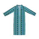 Bella Stripe Peacock Quilted Maxi Coat *Web Exclusive*