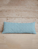 Bella Stripe Peacock Quilted Oblong 14" x33" Pillow