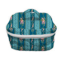 floral striped quilted travel bag 