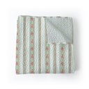 Bella Stripe Sage Baby Blanket