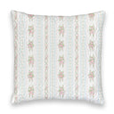 Bella Stripe White Quilted 20" Pillow
