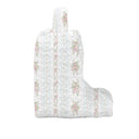 Bella Stripe White Quilted Boot Bag