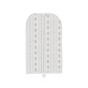 Bella Stripe White Quilted Garment Bag