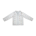 Bella Stripe White Quilted Jacket