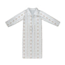 Bella Stripe White Quilted Maxi Coat *Web Exclusive*