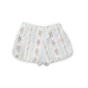Bella Stripe White Quilted Scallop Shorts *Web Exclusive*